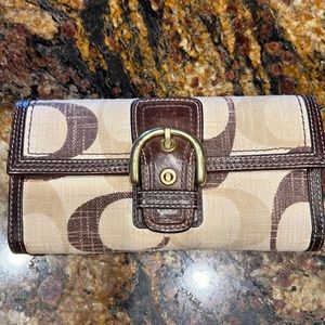 Coach Wallet beige/brown